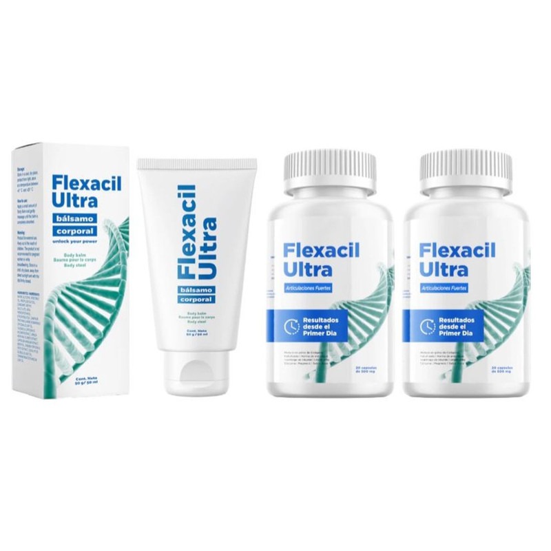 Flexail Ultra Capsulas + Crema Pack X3