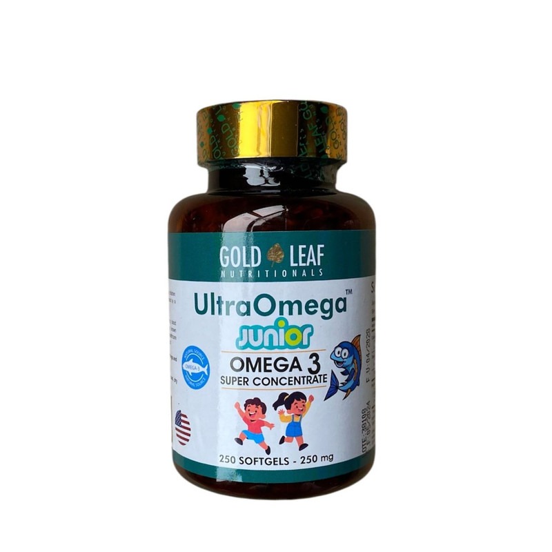 Ultra Omega Super Junior Gold Leaf -250 gels blandos