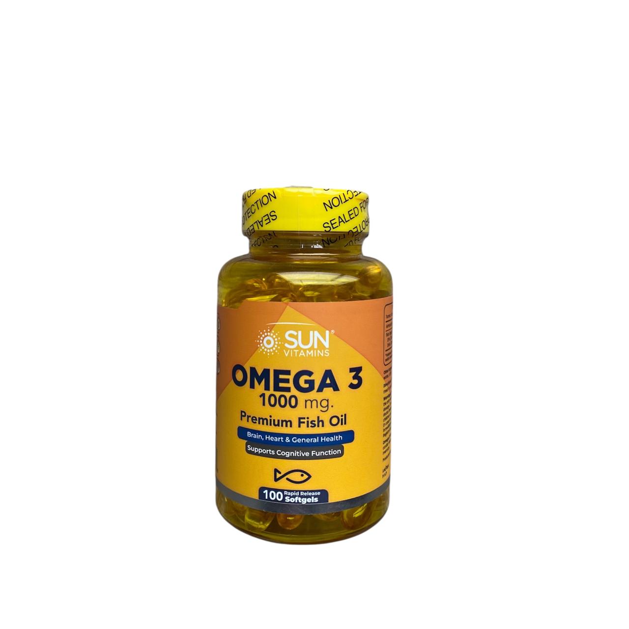 Omega 3 de 1000mg Sun Vitamins - 100 capsulas
