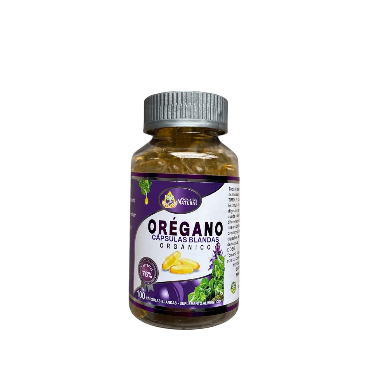 Aceite de Orégano Orgánico – 100 Cápsulas
