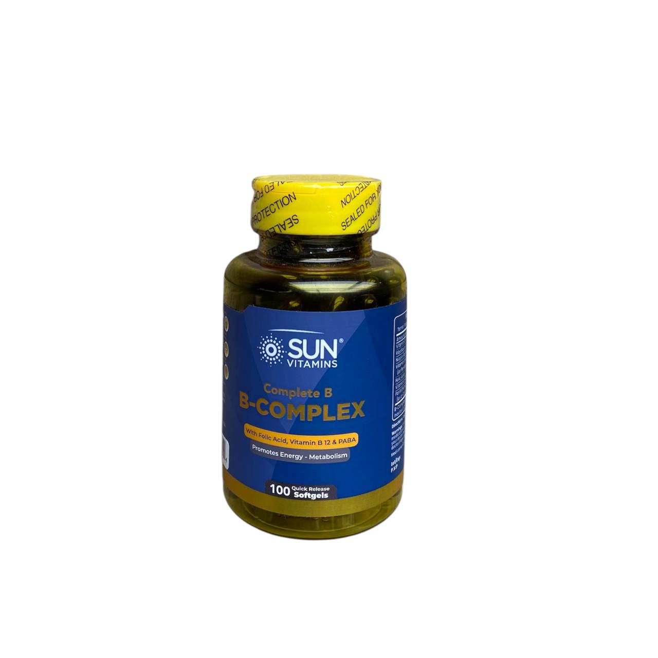 B Complex de Sun Vitamins - 100 capsulas