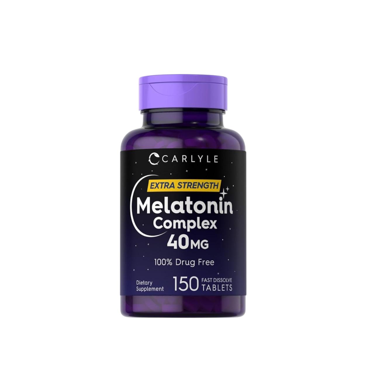 Melatonina 40 mg Carlyle – Sueño profundo y natural (150 capsulas)