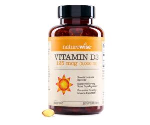 Vitamina D3 5000UI (125 mcg) NatureWise - 360 Softgel