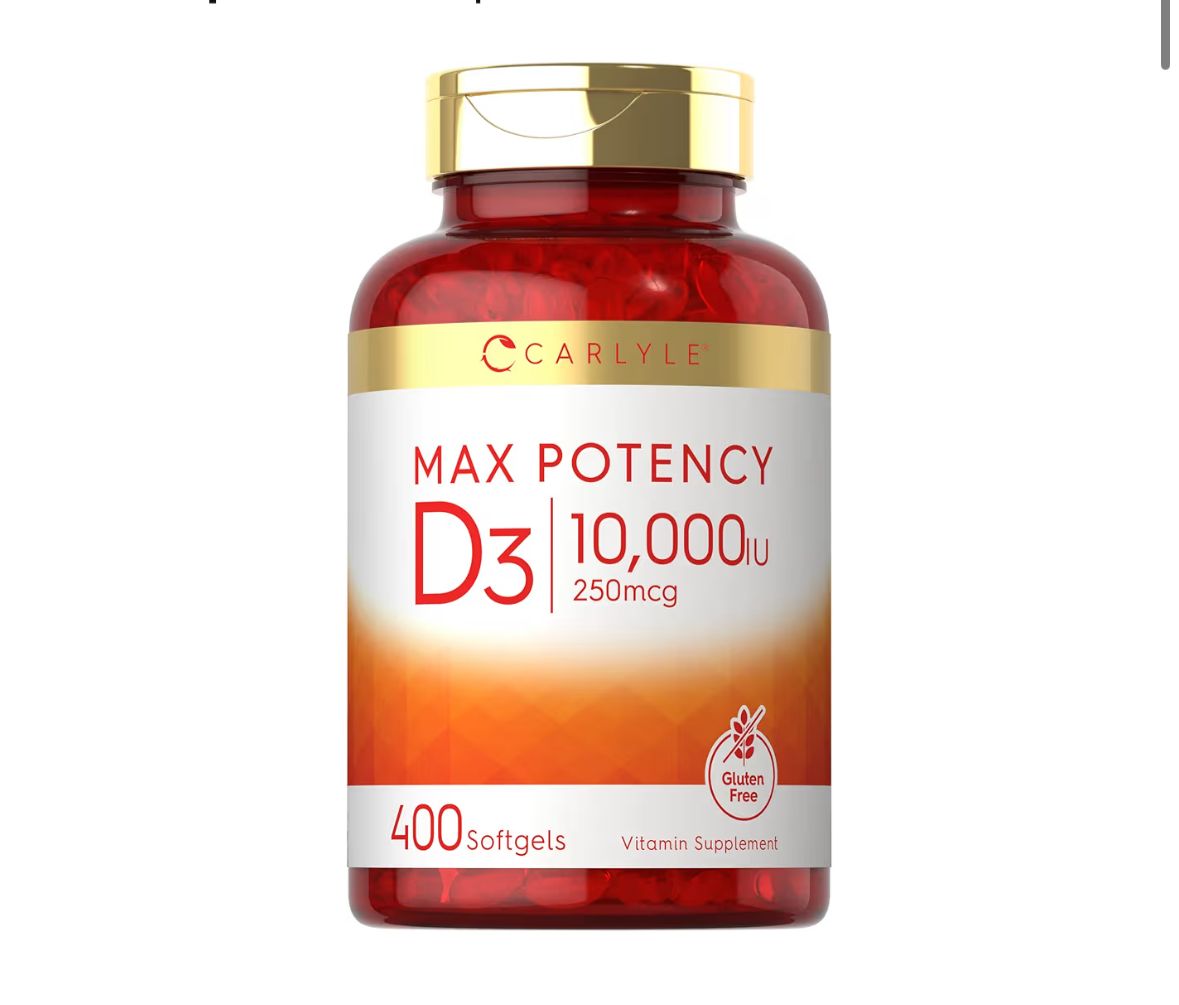 Vitamina D3 10,000 IU Carlyle x400 – Máxima potencia y defensas