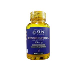 Resveratrol 700 mg Sun Vitamins x60 – Antioxidante y anti-edad