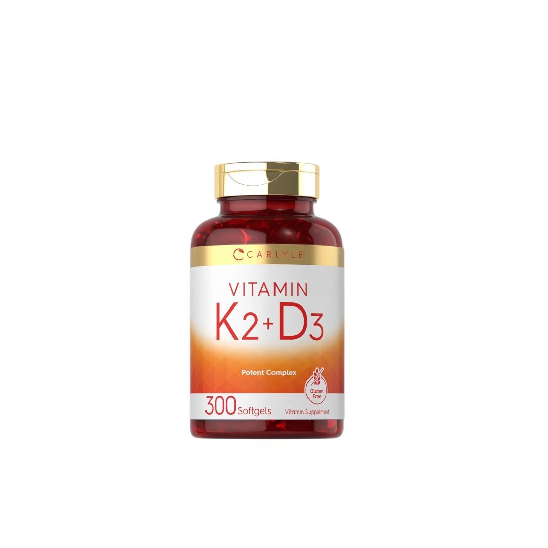 Vitamina K2 + D3 Carlyle x300 cápsulas – Alta potencia
